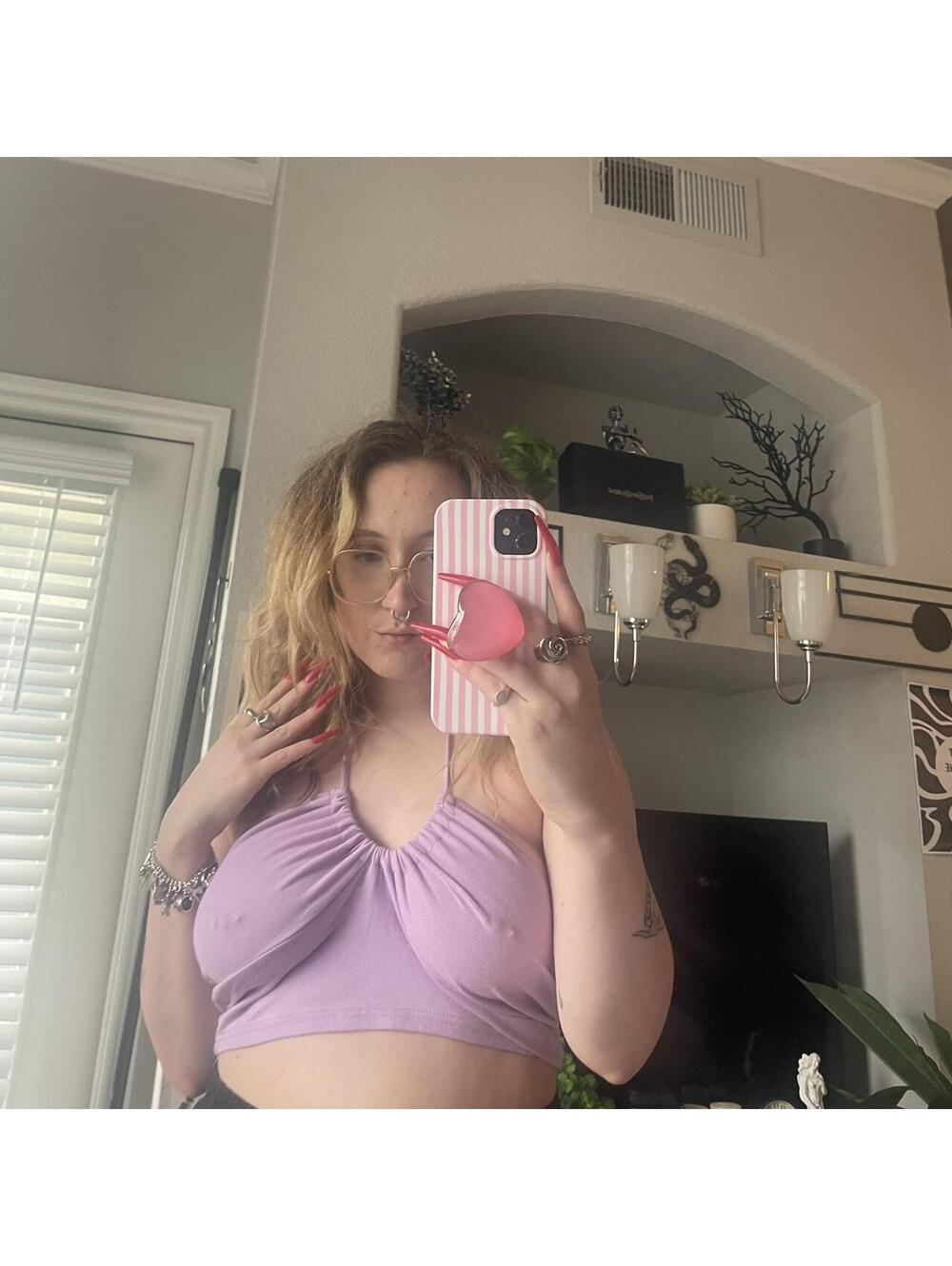 New With Tags Light Purple Lilac Adjustable Tie-Up Halter Crop Top
